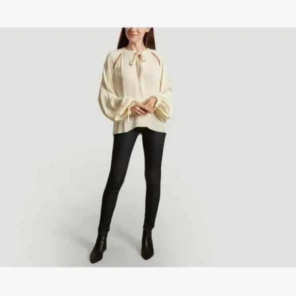 By Marlene Birger Henrya openwork being blouse size 36 US S - Picture 1 of 13